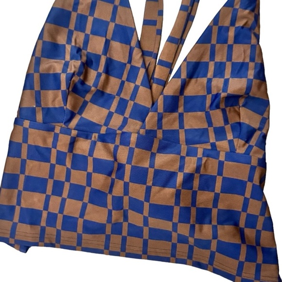 Thrills Revel Halter Tank Bikini Top nwt - Picture 3 of 6